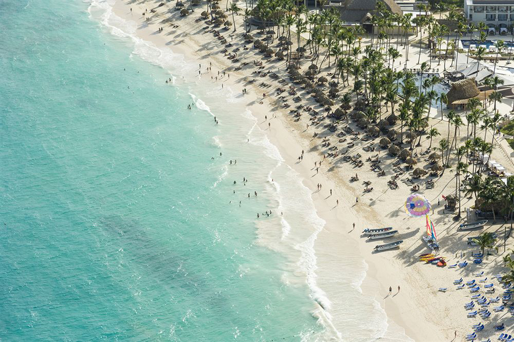 Aerial view of Bavaro Beach at the Hideaway at Royalton Resort - Punta Cana