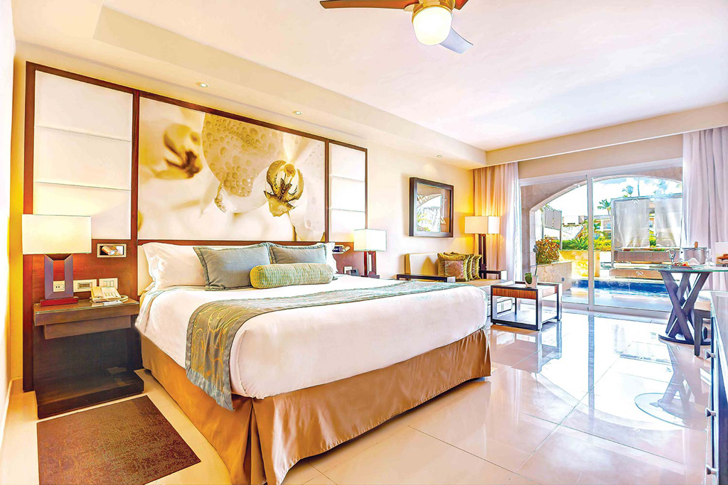 A luxury suite with swim out pool at the Hideaway at Royalton Resort - Punta Cana
